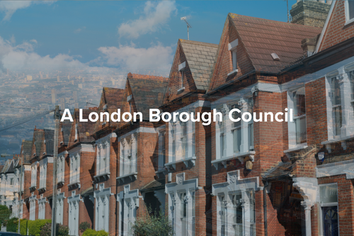 A row of terraced houses in London